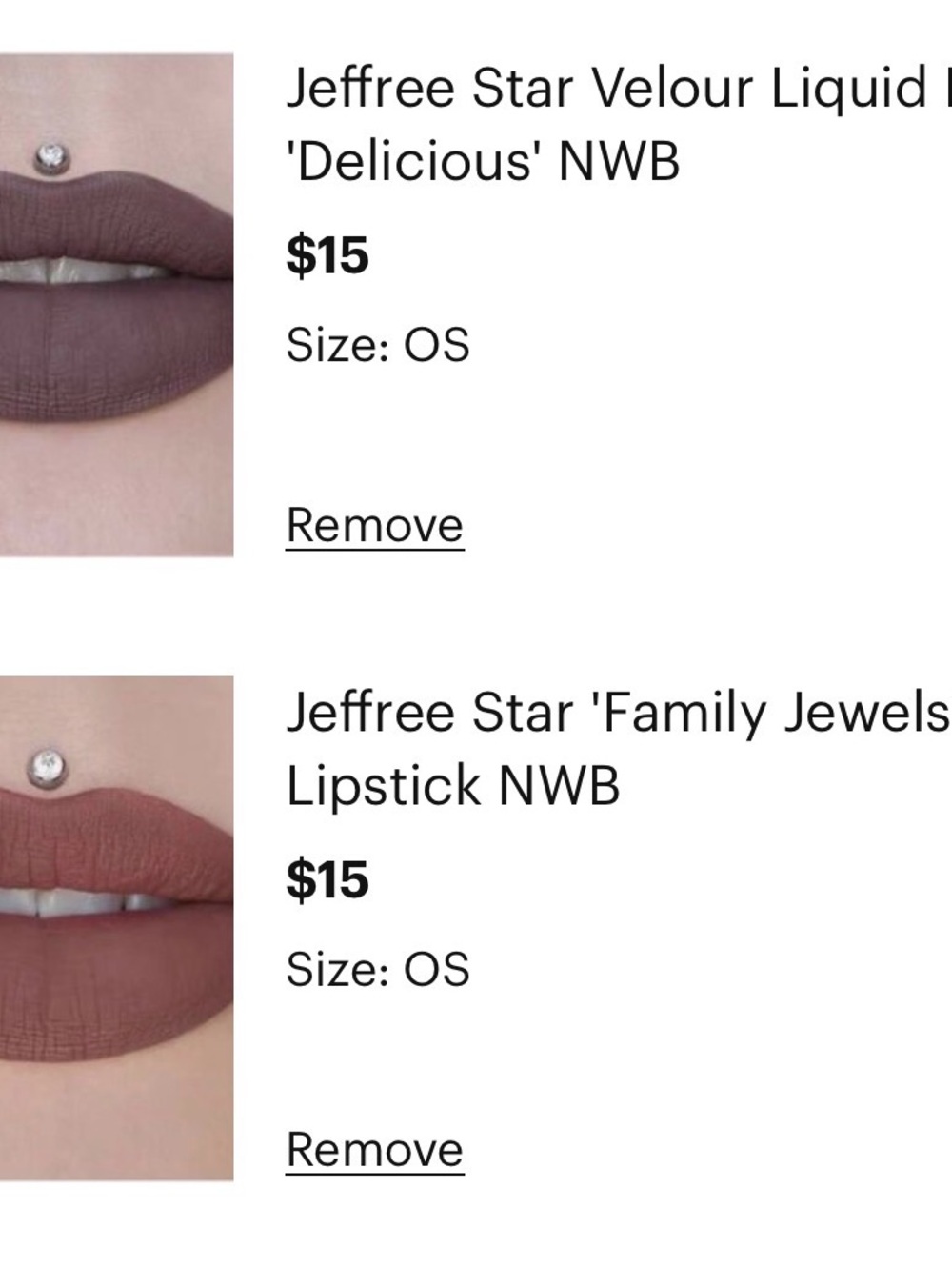 1 Delucious and 2 Family Jewels lippies bundle